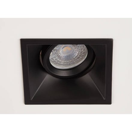 Searchlight Inbouwlamp Slim Trim Square, zwart, 9 x 9 cm, aluminium, GU10