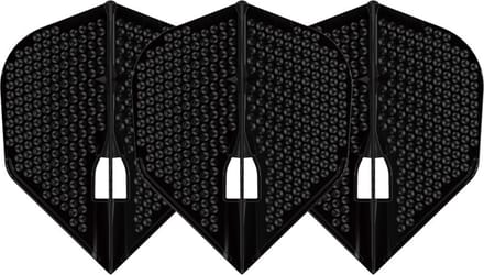 L-Style Champagne L3 Shape Dimple Black - Dart Flights