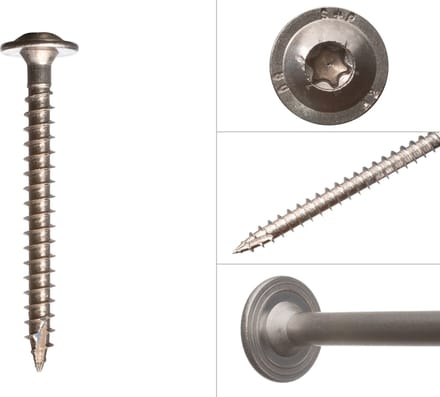 Wovar Tellerkopschroeven RVS A2 8.0 x 80 mm Torx 40 | Doos 50 Stuks