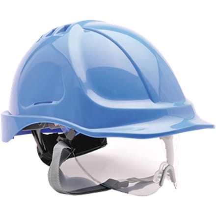 Veiligheidshelm met vizier korenblauw portwest pw55