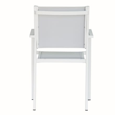 Fiam Fiam Aria Stapelfauteuil - wit / zilvergrijs