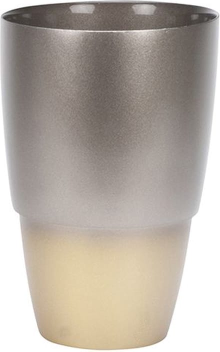 Bricard Glassware Easy Vaas 29cm - Taupe / Goud - Bloempot