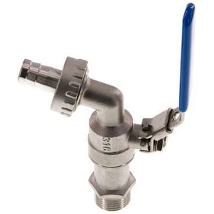 G 1/2 inch RVS 2-Way Wartelkraan Kogelkraan