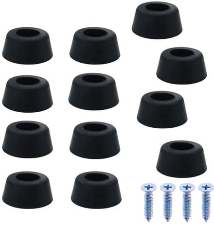 Ronde meubelpoten met schroeven, 50 stuks 1.5x1.2x0.8 cm