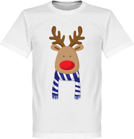 Reindeer Supporter T-Shirt - Blauw/Wit - Kinderen - 92