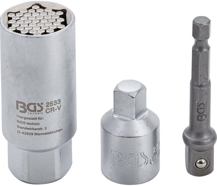 BGS Multi dop 3 delige adapterset