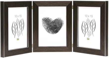 Deknudt Frames fotolijst S41VK3 H3V - bruin - drieluik -  3x 10x15 cm