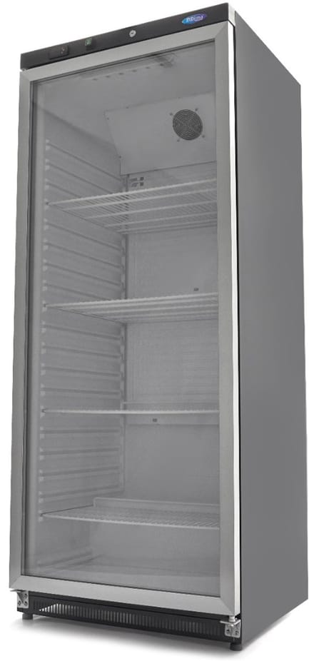 Koelkast - 600 L - Zwart - met Glazen Deur