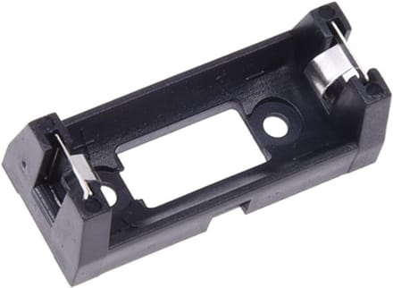 Batterijhouder - Accu Case - Elektrisch Gereedschap - Open Frame Ontwerp - 43x18x15mm - Zwart/Zilver