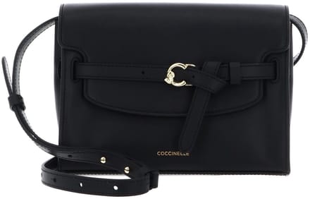 COCCINELLE Leren schoudertas Sabine Handbag Noir zwart