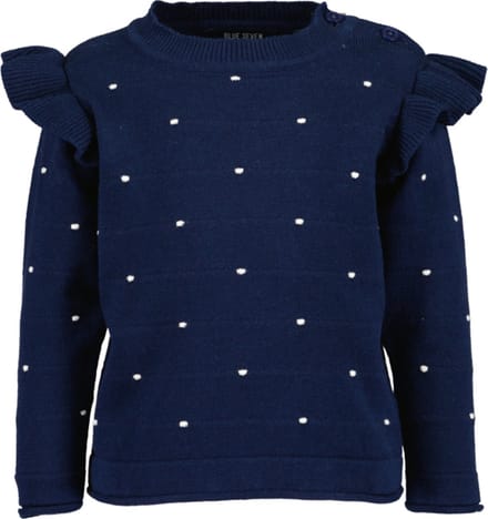 Blue Seven-Mini meisjes pullover-Nacht blauw