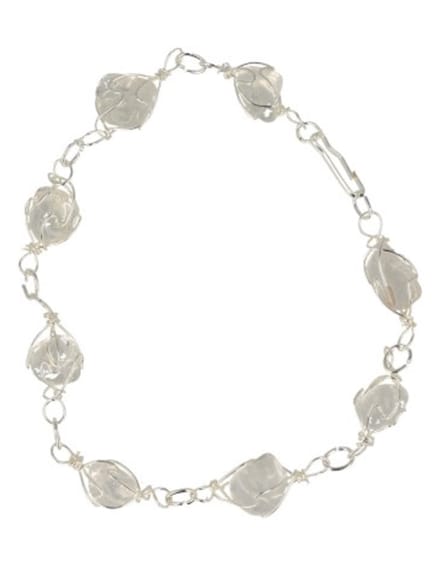 Bergkristal armband / enkelband edelsteen wire