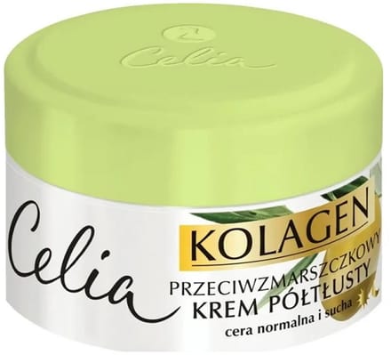 Celia Collagen Olive Anti-Age Crème – Semi-Rijke Textuur – 50 ml – Hydraterend & Rimpelverminderend