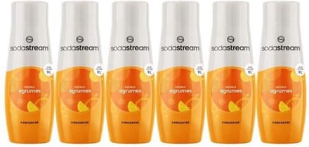Set van 6 SODASTREAM CITRUS-smaakconcentraten - 440 ml