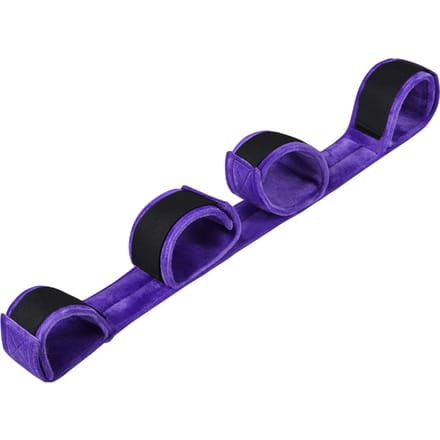 Rimba - Spreader Bar - spreidstang Met vier Boeien - Zwart/Paars