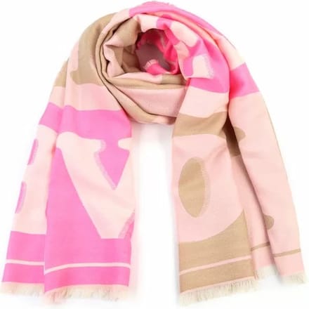 Bijoutheek Sjaal (Fashion) Love Pink