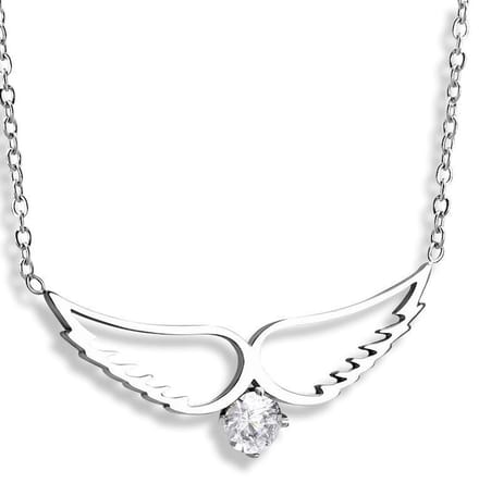 Amanto Ketting Esme - 316L Staal - Vleugel - 25x10mm - 42cm