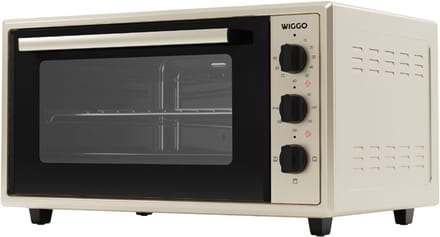 Wiggo WMO-E456(C) - Vrijstaande Mini Oven - Electrisch - 60 CM - 45 liter - 2000 W - 5 Jaar Garantie - Creme