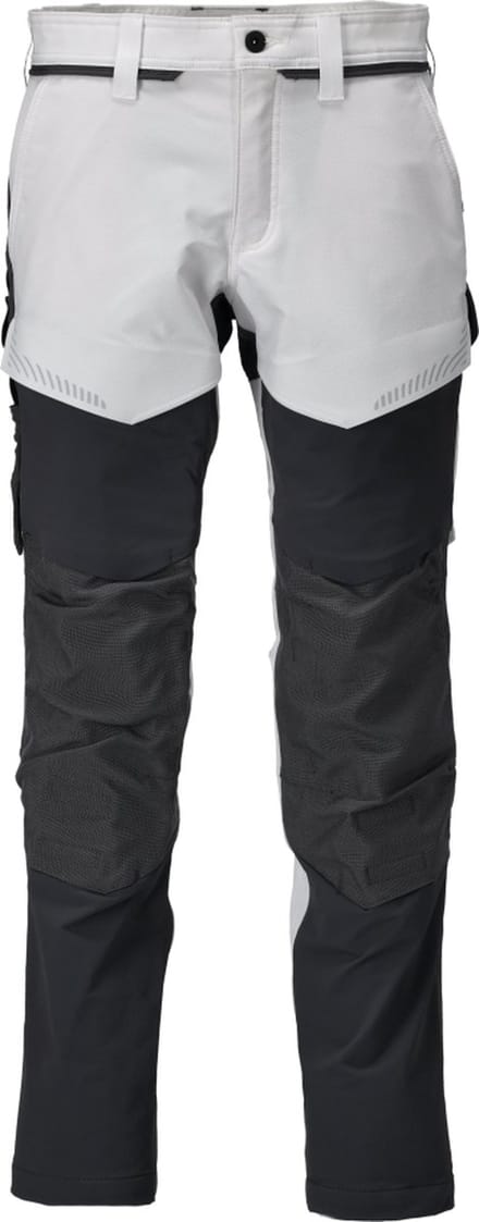 Mascot Customized Broek met kniezakken 22379-311 - wit/steengrijs - C44 - 76