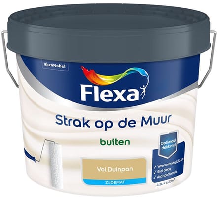 Flexa - Strak Op De Muur Buiten Zijdemat - Vol Duinpan - Mengverf - 2,5 L