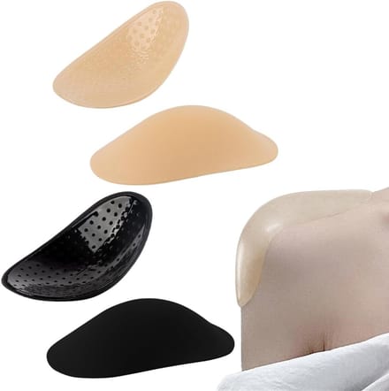 2 paar schoudervullingen voor dames en heren, herbruikbare spons, antislip schouderpads voor blazer, mantel, kleding