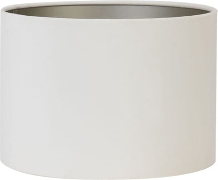 Light & Living Cilinder Lampenkap Velours - Wit - Ø40x30cm - Modern