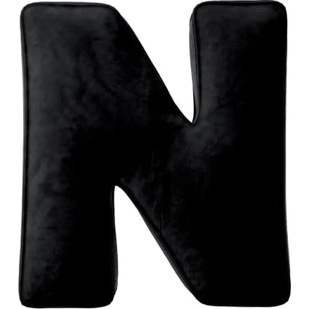 Kussen letter n Yellow Tipi Posh Velvet
