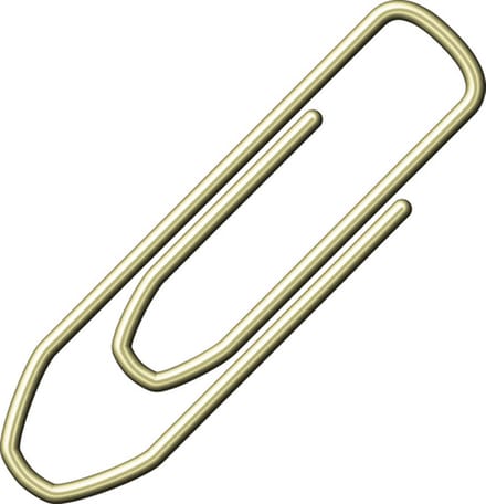 paperclips Alco 26mm hoekig messing doos a 125 stuks