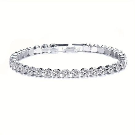 Nivard Armband - Staal - Nep Zilver - Dames - Zilver