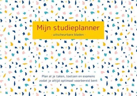 Terrazzo Mijn studieplanner (met uitscheurbare bladen)