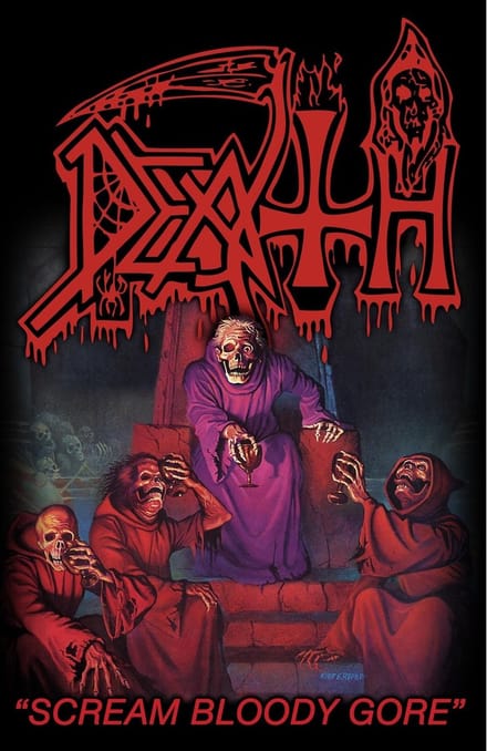 Death - Scream Bloody Gore Textiel Poster - Multicolours