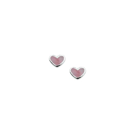 TFT Oorknoppen Hart Zilver Gerhodineerd Glanzend 5.5 mm x 6.8 mm