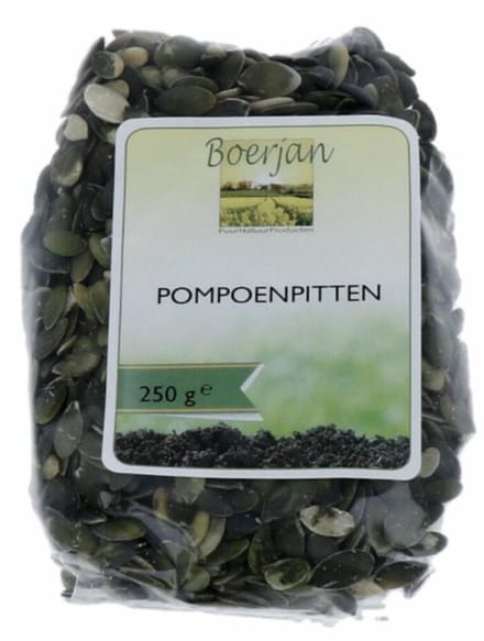 Boerjan - Pompoenpitten - 3 x 250 gr - Voordeelverpakking