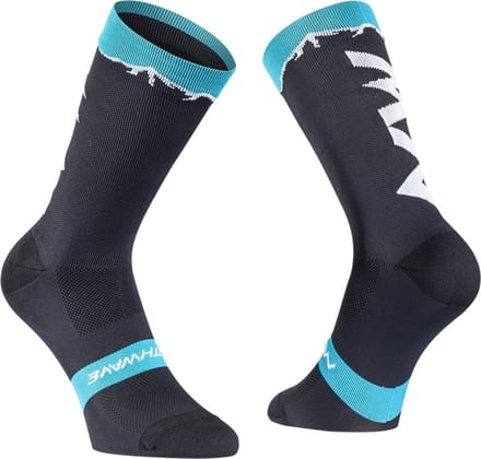 Northwave Clan Fietssokken Zwart/Azure Maat 40/43