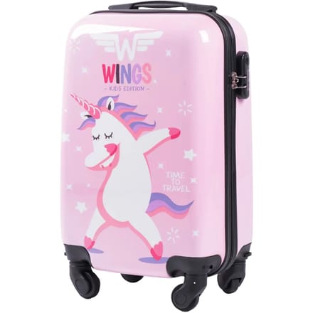 Kinder handbagagekoffer Wings Jay Unicorn 18"