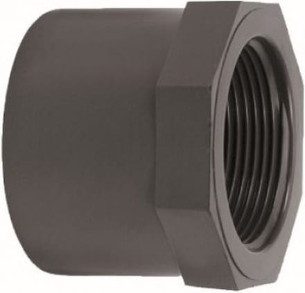 Druk PVC lijmring - 40mm x 1/2 - 16 bar