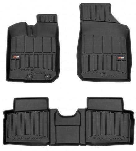FROGUM 3D - Automatten Set - Perfecte Pasvorm - Geurloos TPE - Hoge 6cm Rand