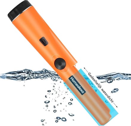 Metaaldetector - Voor Alle Leeftijden - Lichtgewicht - LED Pin-Pointer - Compact - Oranje