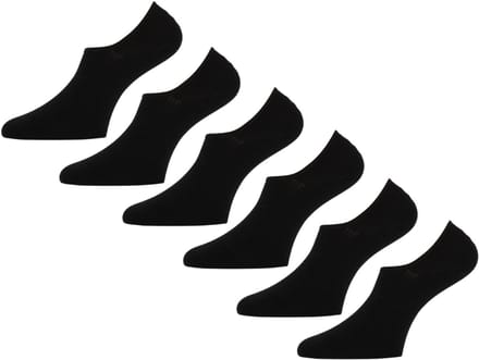 Teckel - Unisex Footies Antislip - 6-Pack - Maat 36/42 - Zwart