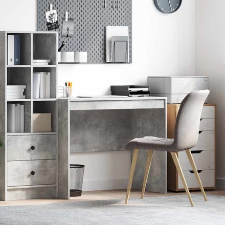 vidaXL - Bureau - Beton - Grijs - 90 - x - 50 - x - 76 - cm