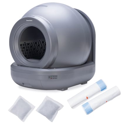 Beeztees Moeza - Automatische Kattenbak - Grijs - 57x56x62 cm