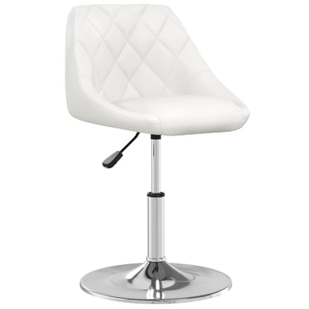 vidaXL - Barkruk - kunstleer - wit