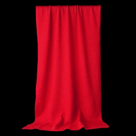 Zachte gebreide merino cashmere sjaal in fel rood