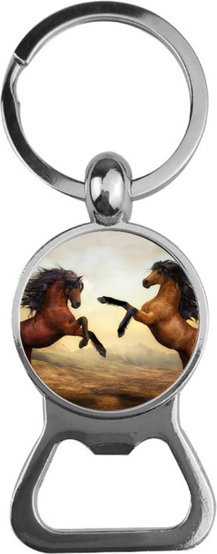 Bieropener Glas - Paarden
