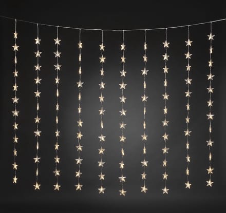 Konstsmide Christmas LED lichtgordijn ster 120-lamps, warmwit