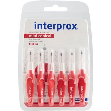 Interprox Mini Conical - Rood - PHD 1,2 mm - 6 Ragers