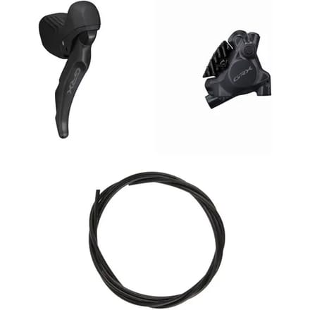 Volledig schijfremmen achter Shimano