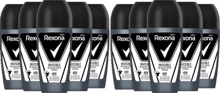 Rexona Deo Roller Men - Invisible On Black & White Clothes - 10 x 50 ml
