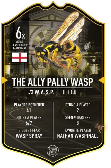 Ally Pally Wasp 2026 Ultimate Card 37x25cm