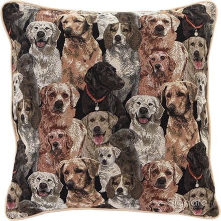 Gobelin - Kussenhoes - Hond - Honden- 45 cm